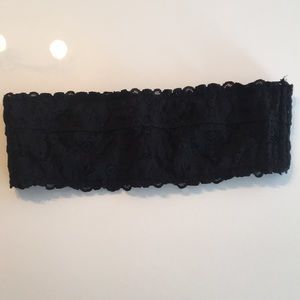 Like New Aerie Happy Black Lace Bandeau
